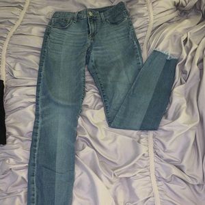 old navy two toned skinny jeans